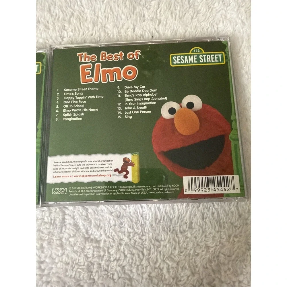 Sesame Street Platinum All-Time Favorites Best Of Elmo CD 2008 Lot Of 2 Big Bird